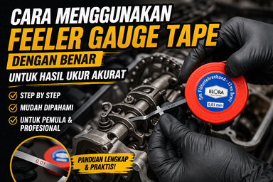 cara menggunakan feeler gauge tape