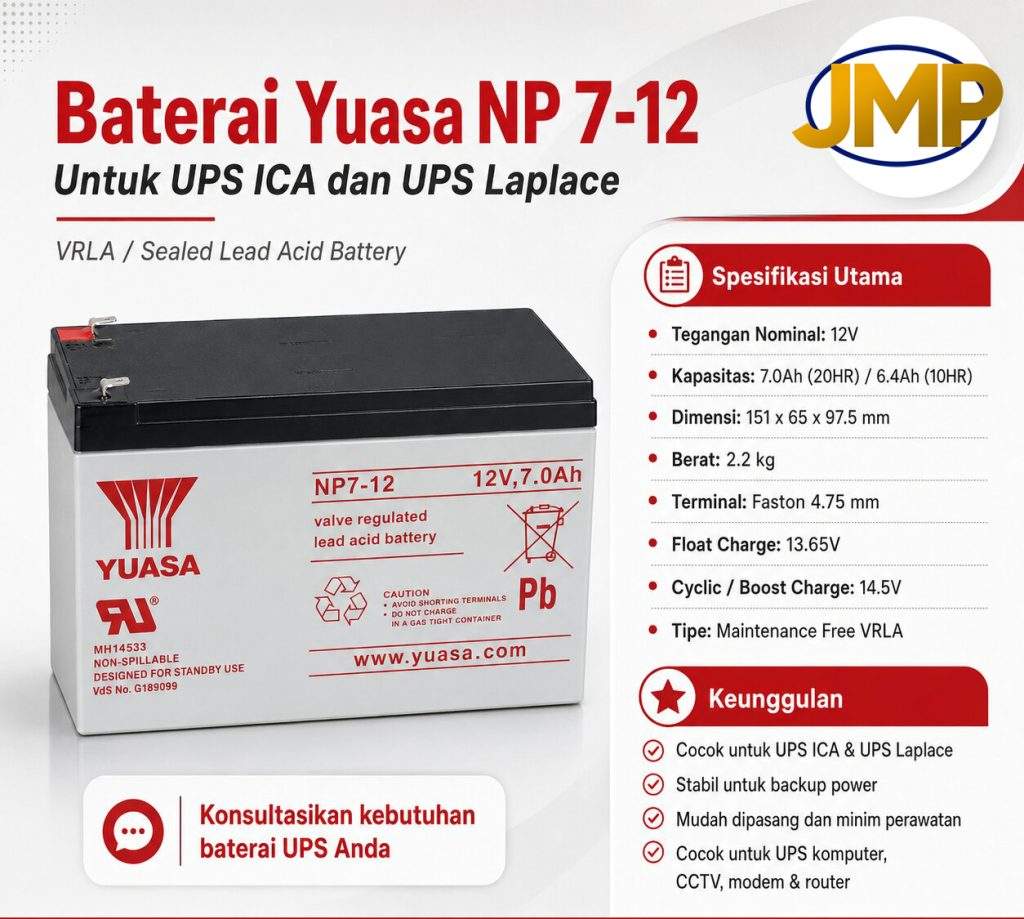 Baterai UPS 12v 7ah